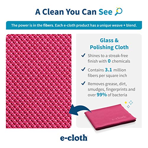 E-Cloth-Glass-Polishing-Microfiber-Cleaning-Cloth-Raspberry-Pink-4-Count