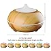Aromatherapy Essential Oil Diffuser, EIVOTOR 300ml Portable Ultrasonic Humidifier Cool Mist Oil Diffuser with 6 Color LED Lights Changing and 3 Timer Settings for Home, Office, Yoga, Spa Wood Grain