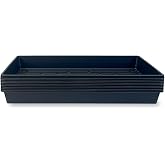 10 Plant Growing Trays (No Drain Holes) - 20" x 10" - Perfect Garden Seed Starter Grow Trays: for Seedlings, Indoor Gardening, Growing Microgreens, Wheatgrass &amp; More - Soil or Hydroponic