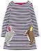 Fiream Girls Cotton Long Sleeve Dress(Purple,4T)