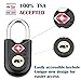 Sure Lock TSA Approved Luggage Locks Mini Size Lock with Keys for Travel, Zinc Alloy Body with Steel Shackle, Key Alike, Key Alike in The Same Package