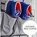 Unjumbly Over the Door Shoe Organizer with 40 Large Breathable Mesh Pockets, Space Saving Shoe Holder, Hanging Shoe Rack for Entryway Bedroom Closet Storage (Black Trim with Grey, 24 Pockets)
