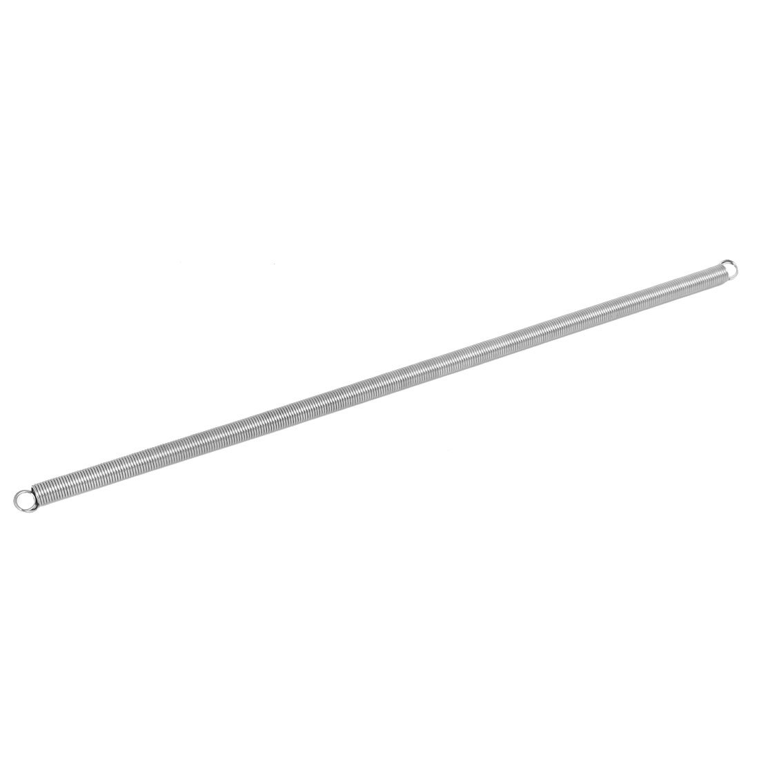 sourcingmap a16082900ux0939 1mmx8mmx300mm 304 Stainless Steel Wire Extension Tension Spring Silver Tone