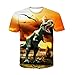Uideazone Unisex 3D Graffiti Graphic Tee Cool Short Sleeve T Shirt