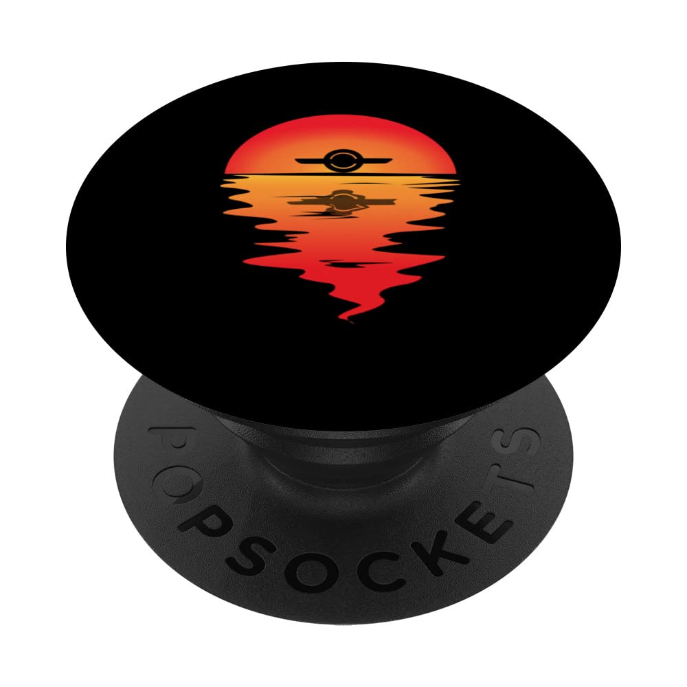 Electric Skateboard Onewheel Float Monowheel Vintage Sunset PopSockets Swappable PopGrip