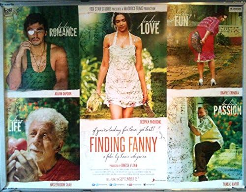 Cinema Poster: FINDING FANNY 2014 (Quad) Deepika PadUKone Naseeruddin Shah