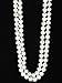 Vijiv 66 inch 8mm Bead Glass Pearl 1920s Flapper Necklace Great Gatsby Party Accessories Beige White Length - 66 inch Size - 8mm