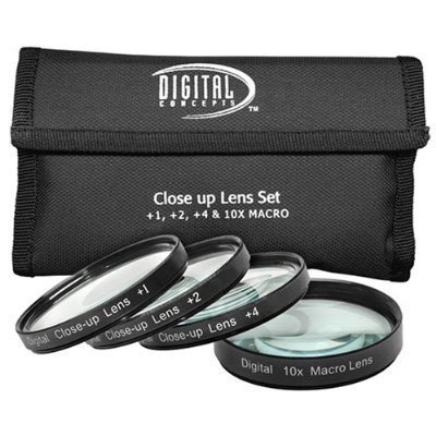 Digital Concepts 1 2 4 10 Close-Up Macro Filter Set with Pouch (72mm)