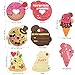Unomor Valentine's Day Cards for Kids 32PCS - 8 Patterns & Scents, Scratch and Sniff Exchange Cards for School Supplies Children Party Favors, Envelopes Included
