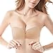 MEINAIER Women's Self Adhesive Bra For Backless Dress,Reusable Silicone Push Up Invisible Strapless Bras With Drawstring