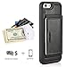 iPhone 6 Case, iPhone 6s Wallet Case with Credit Card Holder,ZVE Leather Wallet Case Cover with Kickstand Carrying Protective Shockproof Case for Apple iPhone 6 /6S 4.7
