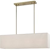 Summit - 4 Light Linear Chandelier in Transitional Style-17.5 Inches Tall and 8.5 Inches Wide-Antique Brass Finish