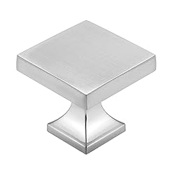 homdiy 20 Pack Brushed Nickel Square Cabinet Knobs