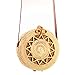 YOUNG-X Crossbody round Straw bag,Women Weave Handmade Rattan Shoulder Leather Straps Summer Beach