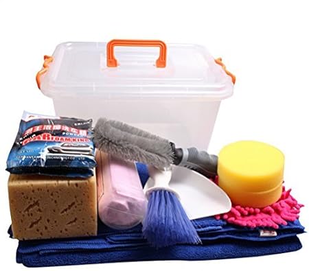 Amazon クェルサ Crusar 洗車セット Pack Of 11 グローブ ブラシ タオル スポンジ 収納ケースも 初心者も安心の洗車 デビューセット この一箱で大満足 洗車グッズ 愛車をきれいに スポンジ 車 バイク