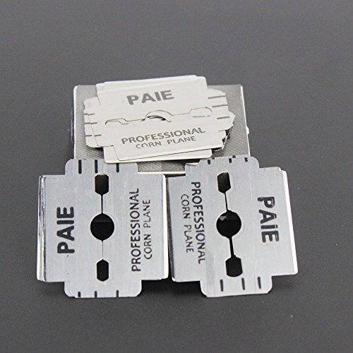 brand quality 100 PIECES replacement refill spare blades for corn plane callus remover shaver cutter eliminator razor, professional pedicure foot care,Replacement Blades 5.5"