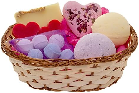Luxury Pamper Hamper Medium Basket -Bath Bomb and Soap Gift Set - Perfect Gift by The Beauty Bakery