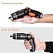 Electric Screwdriver, SDH13DC Cordless Rechargeable Screwdriver 3.6V 2.0Ah Lithium Ion Battery MAX Torque 4N.m, 3 Flexible Position and 6 Torque Setting, Front LED and Rear Flashlight