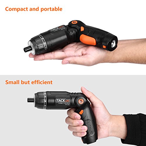 TACKLIFE Cordless Screwdriver, 3.6V 2.0Ah Electric Screwdriver