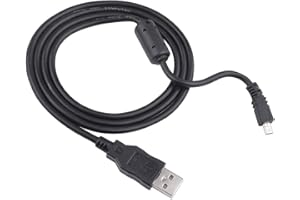 TOEASOR Replacement UC-E6 UC-E23 UC-E17 USB Cable Photo Transfer Cord Compatible with Nikon Digital Camera SLR DSLR D3200 D3300 D750 D5300 D7200 Coolpix L340 L32 A10 P520 P510 P500 S9200 S6300 More (5.9FT)