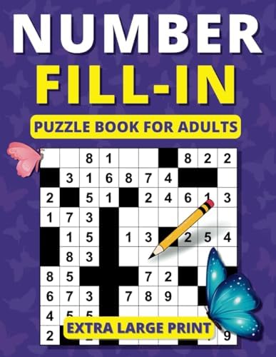 Number Fill-In Puzzles for the Whole Family – 4 Pack [Paperback
