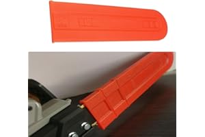 16-Inch Chainsaw Bar Cover Scabbard Guard – Orange Plastic Chainsaw Protection Cover for Rust Prevention, Blade Safety, and W