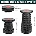 ProChosen Retractable Folding Stool, Portable Collapsable Lightweight Sturdy Camping Stool, Adjustable Height Telescopic seat for Adults Kids Fishing Hiking Traveling Outdoor Activitiesthumb 1