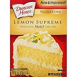 Duncan Hines Signature Lemon Supreme Cake Mix 15.25oz (pack of 2)