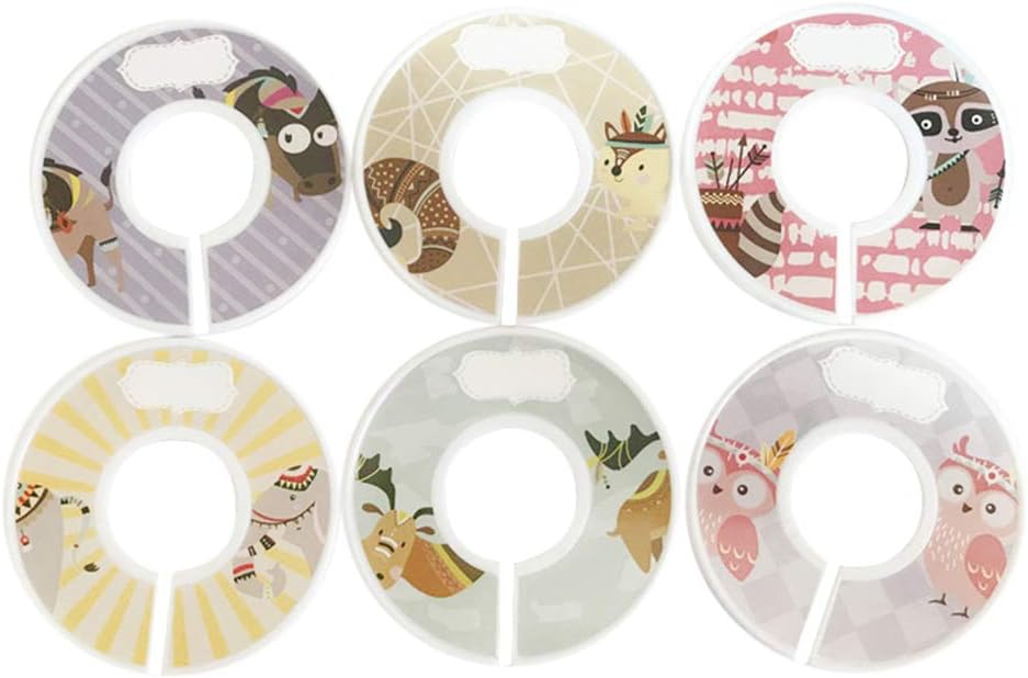 Jixista Separateurs Pour Vetements De Bebe Diviseurs De Taille Diviseurs De Cintres Ronds Diviseurs De Taille Pour Vetements Cintres Ronds Separateurs De Penderie De Placard Pour Bebe 12pcs La Chambre De Bebe