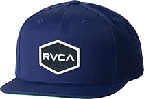 RVCA Men's Commonwealth Snapback Hat, Royal, One Size