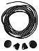EcoCity No Tie Shoelaces - Elastic No Tie Shoe laces with Fastening Lock System for Mens, Womens & Kids Shoes, Boots (5 pairs black)