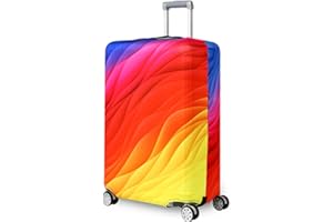 YEKEYI Travel Suitcase Protector Zipper Suitcase Cover Washable Print Luggage Cover 18-32 Inch