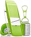 Yakatto Mandoline Slicer - Kitchen Potato Slicer - Vegetable Grater - Food Slicer - Mandolin - Julienne Vegetable Slicer - Cutter for Cucumber, Onion, Cheese with 5 Stainless Steel Blades