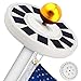 TOTOBAY Solar Power Flag Pole Flagpole Light, Super Bright Weatherproof Downlight for Most 15 to 25 Ft Auto On/Off Night Lighting