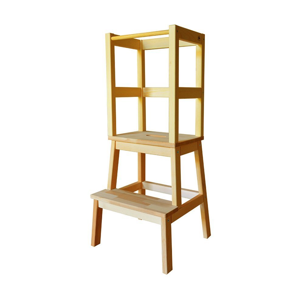 Bianconiglio Tower LT2 Transparent - Montessori Learning - Kitchen Helper