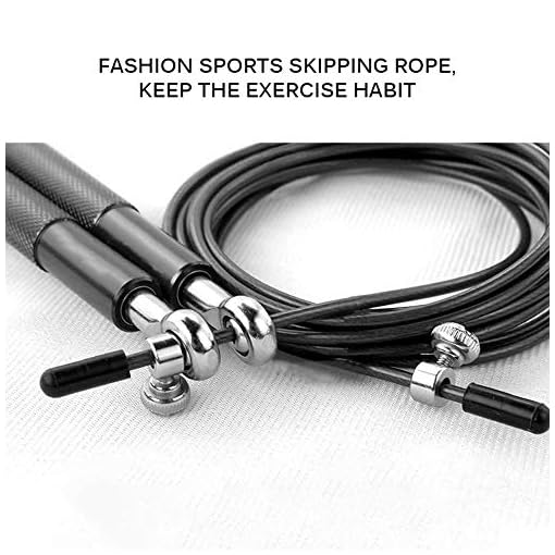 Miwaimao Crossfit Jump Rope,Steel Wire Skipping Rope Adjustable Professional Speed Jump Rope Speed Jumping Boxing Gym… - Image 5
