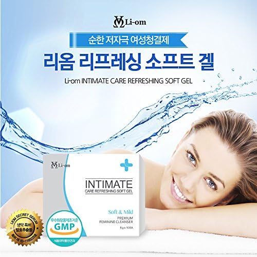 LIOM Intimate Care Refreshing Soft Gel Feminine Washes 0.28 fl. oz x 10bags