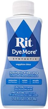 Craft County Rit DyeMore Sapphire Blue 7 oz Synthetic Dye for Polyester