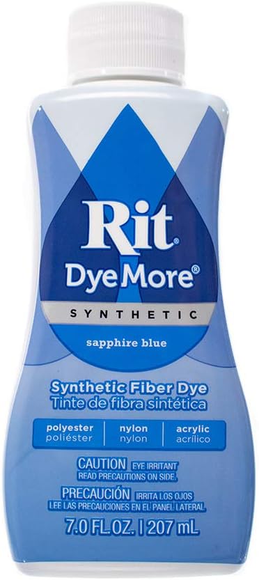 Craft County Rit DyeMore Sapphire Blue 7 oz Synthetic Dye for Polyester