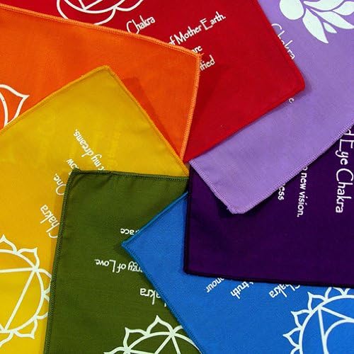 Chakra Gebetsfahnen – Regenbogenfarbene Wimpelkette Mit Symbolen & Mantras, Aus Indonesien