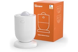 SONOFF SNZB-03P Zigbee Motion Sensor, 3-Year Battery Life, for Alert System and Automations Wireless Motion Detector, SONOFF Zigbee Bridge Required, Batteries Included (1 Pack)