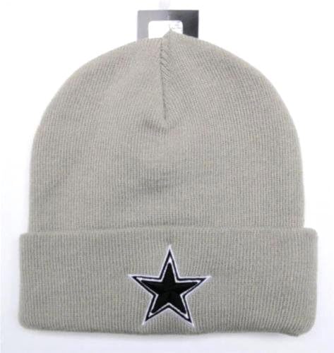 Dallas Cowboys Basic Cuffed Knit Hat (Gray)