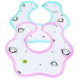 Fancy Personalized Baby Bibs For Teething & Drooling. Super Soft Wide Cotton Baby Bibs & Burp Cloth. Multi Layers, Absorbent Bibs For Girls & Boys. Bibs For Shower, Holiday, Christmas Gift.