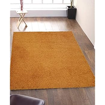 Amazon.com: Solid Color Shag Area Rug 5x7 (Orange ...