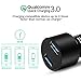 Moock Quick Charger 3.0 36W Dual USB Car Charger Adapter fit Galaxy S7/S6/Edge/Plus/iPhone X/8/7/6s/Plus, iPad Pro/Air 2/mini, LG, Nexus, HTC and More-Black
