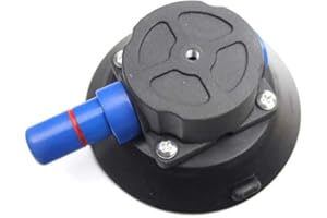 Houshan 4.5 Inch Rubber Vacuum Suction Cup with Polycarbonate Accessory Mount (4.5" Suction Cup with M6 Female Thread)