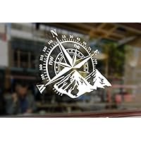 25cm Compass Rose Navigate 4x4 Offroad Mount Art Vinyl Stickers Funny Decals Bumper Car Auto Computer Laptop Wall Window Glass Skateboard Room