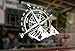 25cm Compass Rose Navigate 4x4 Offroad Mount Art Vinyl Stickers Funny Decals Bumper Car Auto Computer Laptop Wall Window Glass Skateboard Room (White)