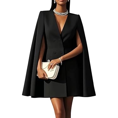 chinese dress ladies Allegra K Work Office Dress for Women's Button Decor A-Line Long Sleeve  Dress X-Small Black at Amazon Women's Clothing store main image 1