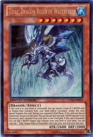 Yu-Gi-Oh! - Tidal, Dragon Ruler of Waterfalls (CT10-EN001) - 2013 Collectors Tins - Limited Edition - Secret Rare